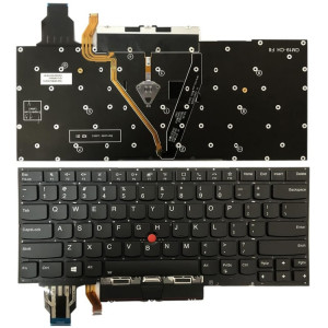 Pour Lenovo ThinkPad 2019 2020 X1 Carbon US Version Clavier d'ordinateur portable rétro-éclairé SH74121295-20
