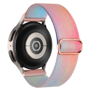 Pour Coros Pace 2 / Coros Apex 42mm 20mm Bracelet de montre à boucle tissée en nylon coloré peint (Symphony Aurora) SH101C15-20