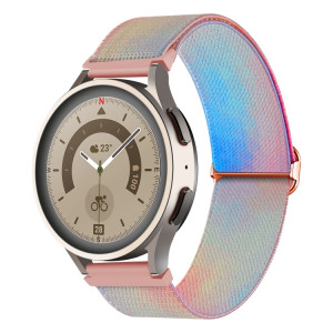 Pour Coros Apex Pro / Apex 46mm 22mm Bracelet de montre à boucle tissée en nylon coloré peint (Symphony Aurora) SH301C723-20