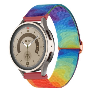 Pour Coros Apex Pro / Apex 46mm 22mm Bracelet de montre à boucle tissée en nylon coloré peint (liquide coloré) SH301G1603-20