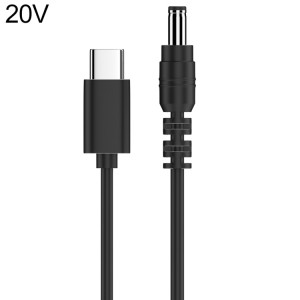 Câble adaptateur d'alimentation CC 20 V 5,5 x 2,1 mm vers Type-C SH43041147-20