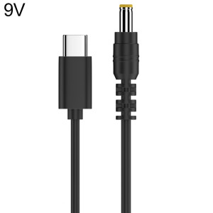Câble adaptateur d'alimentation CC 9 V 5,5 x 2,5 mm vers Type-C SH4401523-20