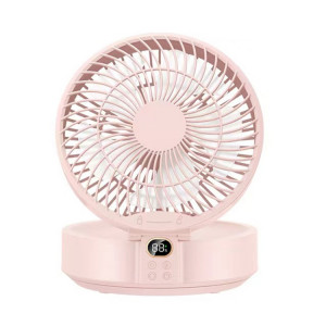 Ventilateur mural à tête pivotante WSK302 4000 mAh avec veilleuse (rose) SH001B1527-20