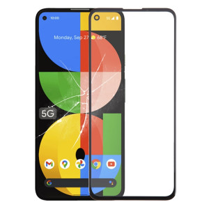 Pour Google Pixel 5a 5G lentille extérieure en verre avec adhésif optiquement transparent OCA SH45061321-20