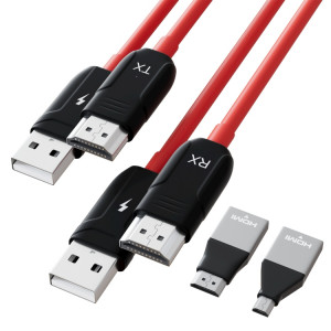THT-020-8 Ensemble de partage d'écran sans fil émetteur HDMI 4 en 1 (noir) SH001A1014-20