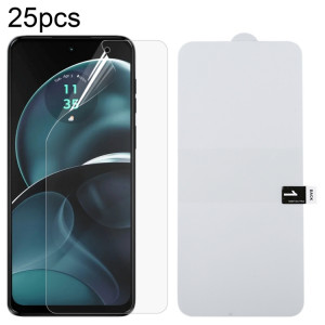 Protecteur d'écran complet pour Motorola Moto G14, 25 pièces, Film Hydrogel antidéflagrant SH46011995-20