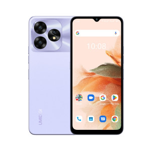  UMIDIGI A15C, 8 Go + 128 Go, identification faciale et identification par empreinte digitale latérale, 6,7 pouces Android 13 Unisoc T606 Octa Core, réseau : 4G, NFC, OTG (violet lavande) SU804E206-20