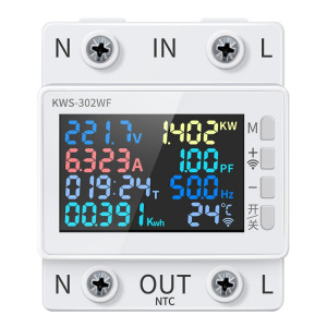 KWS-302WF 170-270V compteur de surveillance de tension et de courant de Rail à affichage numérique ca multifonctionnel SH41991748-20