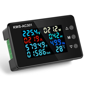 Voltmètre de courant numérique KWS-AC301-20A 50-300 V AC (noir) SH101A45-20