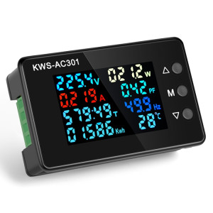 Voltmètre de courant numérique KWS-AC301L-20A 50-300 V AC avec communication 485 (noir) SH001A37-20