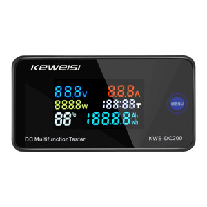 KWS-DC200-10A 8-120V DC Montre de courant de tension à affichage numérique avec shnt (noir) SH601A1557-20