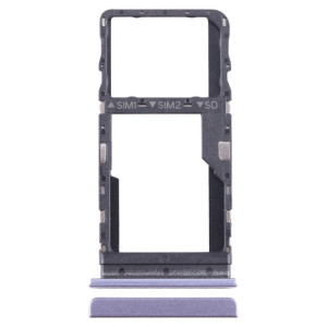 Pour TCL 40 R Plateau de carte SIM + Micro SD d'origine (Violet) SH801B1285-20