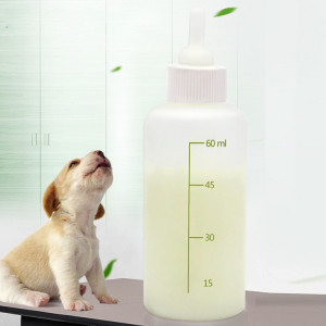 Ensemble de biberons pour animaux de compagnie, biberon pour chiot, chaton, chat, plusieurs sucettes avec brosse à biberon, 60ml x 1 SH72011771-20