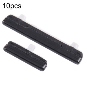 Pour Samsung Galaxy S21 Ultra 5G SM-G998 10 pièces bouton d'alimentation + bouton de contrôle du volume (noir) SH622A403-20
