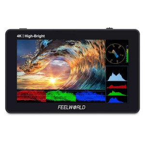 FEELWORLD F6 PLUSX 5,5 pouces haute luminosité 1600nit écran tactile DSLR caméra moniteur de champ IPS FHD1920x1080 4K HDMI (noir) SF801A910-20