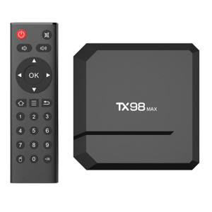 Boîtier Smart TV T98 Max 4K Android 12.1 avec télécommande, 2 Go + 16 Go, Allwinner H618 Quad-Core (prise UE) SH801A113-20