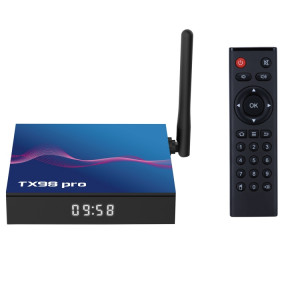 Boîtier Smart TV T98 Pro 4K Ultra HD Android 12.0 avec télécommande, 4 Go + 64 Go, Allwinner H618 Quad-Core () SH203A840-20