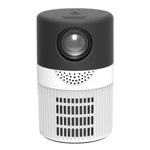 Mini projecteur LED T400 3000 lumens prenant en charge la mise en miroir de l'écran Wifi, type de prise : (noir blanc) SH001B396-20