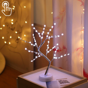 Lampe de table LED en fil de cuivre avec flocon de neige, décoration créative, contrôle tactile, veilleuse (lumière blanche) SH4008478-20