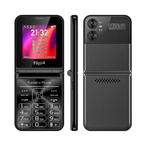 Téléphone à clapet UNIWA F265, 2,55 pouces Mediatek MT6261D, FM, 4 cartes SIM, 21 touches (noir) SU401A966-20