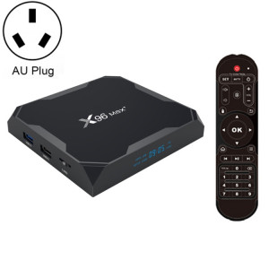 X96 Max + 4K Smart TV Box, Android 9.0, AMLOGIC S905X3 Quad-Core Cortex-A55,4 Go + 64 Go, Support LAN, AV, 2,4 g / 5g WiFi, USBX2, Carte TF, Plug UA SH0904589-20