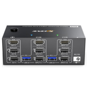 KC-KVM203DH 8K 30Hz USB3.0 DP+DP+HDMI Commutateur KVM à trois moniteurs SH9209548-20