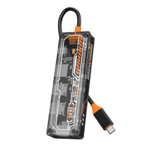 SW5R 5 en 1 Type-C vers PD+USB3.0+USB2.0+HDMI+RJ45 HUB Station d'accueil (gris) SH601A276-20