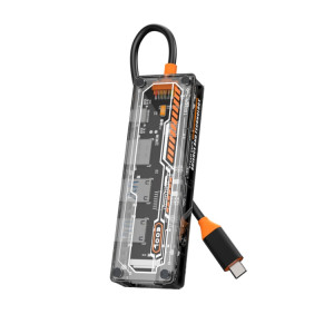 SW6V 6 en 1 Type-C vers PD+USB3.0+USB2.0+HDMI+VGA+Audio 3.5 HUB Station d'accueil (gris) SH801A246-20