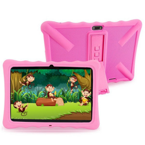 Tablette T12 Kid 10,1 pouces, 2 Go + 32 Go, Android 10 Unisoc SC7731E Quad Core CPU Prise en charge du contrôle parental Google Play (Rose) SH601A1002-20