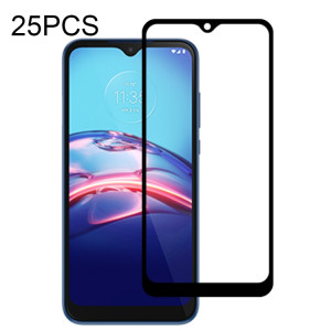 Pour Motorola Moto E7 25 PCS Full Glue Film en verre trempé plein écran SH2302234-20