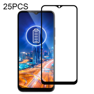 Pour Motorola Moto G8 Power Lite 25 PCS Full Glue Film en verre trempé plein écran SH23091304-20