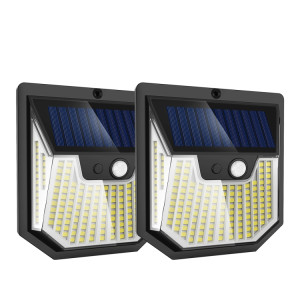 2 pièces XY0159 159 LEDs extérieur solaire corps humain capteur cour applique murale SH5302144-20