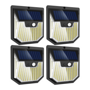 4 pièces XY0159 159 LEDs extérieur solaire corps humain capteur cour applique murale SH53031092-20