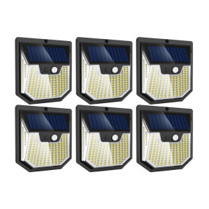 6 pièces XY0159 159 LEDs extérieur solaire corps humain capteur cour applique murale SH5304782-20
