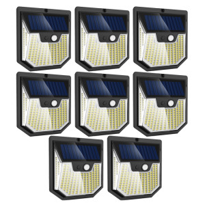 8 pièces XY0159 159 LED extérieur solaire corps humain capteur cour applique murale SH53051597-20