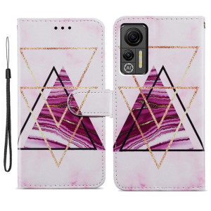 Pour Ulefone Note 14 Étui de téléphone en cuir à rabat horizontal à motif peint (marbre) SH401E790-20