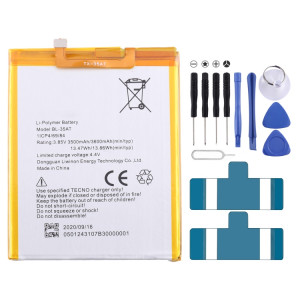 Batterie de remplacement pour Tecno Phantom 8 AX8 AX7, BL-35AT, 3500mAh SH57061123-20