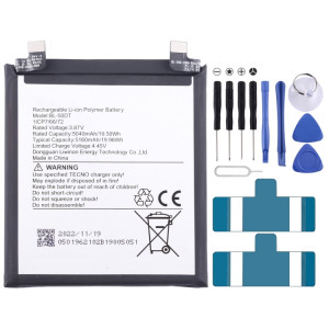 Pour remplacement de batterie Tecno BL-50DT 5610 mAh SH5711659-20