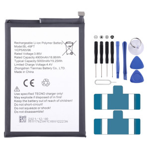 Pour le remplacement de la batterie Tecno Pop 4/Camon 15 SH57131418-20