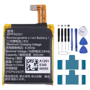 Batterie de remplacement pour montre Apack APP00221, 1ICP4/24/27, 300mAh SH7004242-20