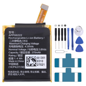 Batterie de remplacement pour Michael Kors Access Grayson MK5025, APP00222, 370mAh SH72011714-20