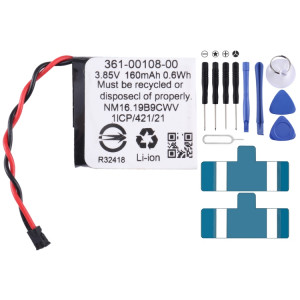 Batterie de remplacement pour Garmin Vivoactive 3 Music, 361-00108-00, 160mAh SH8602704-20