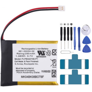 Batterie de remplacement pour Garmin Fenix 3/Fenix 3 HR, 361-00034-02, 290mAh SH86041375-20