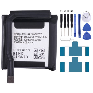 Batterie de remplacement pour ZTE Nubia Alpha SW1002, 500mAh, Li3905T44P6H292752 SH94021560-20