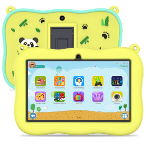 Tablette PC pour enfants K7 Pro Panda 7 pouces WiFi, 2 Go + 32 Go, Android 13 Allwinner A100 Quad Core CPU Support Google Play (Jaune) SH401B966-20