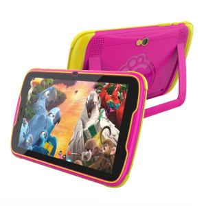 Pritom MQ818 WiFi Kid Tablet 8 pouces, 4 Go + 64 Go, Android 13 Allwinner A523 Octa Core CPU Prise en charge du contrôle parental Google Play (Rose) SP401A123-20