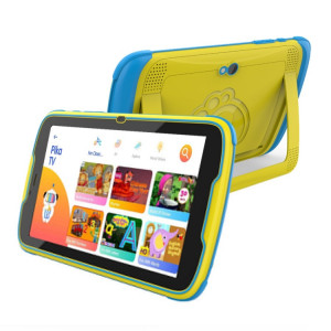 Pritom MQ818 WiFi Kid Tablet 8 pouces, 4 Go + 64 Go, Android 13 Allwinner A523 Octa Core CPU Prise en charge du contrôle parental Google Play (Jaune) SP401B1343-20
