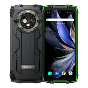  Blackview BV9300 Pro, 12 Go + 256 Go, IP68/IP69K/MIL-STD-810H, 6,7 pouces + 1,32 pouces Android 13 MediaTek Helio G99 Octa Core, réseau : 4G, NFC, OTG (vert) SB902C631-20