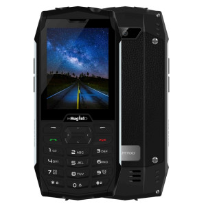 Téléphone robuste HAMTOD H3 / R3T, version UE, 2,8 pouces T107 ARM CortexTM A7 Quad-core 1,0 GHz, réseau : 4G, VoLTE, BT, SOS (noir) SH901A103-20