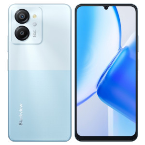  Blackview COLOR 8, 8 Go + 128 Go, identification d'empreintes digitales et de visage, 6,75 pouces Android 13 Unisoc T616 Octa Core jusqu'à 2,2 GHz, réseau : 4G, OTG (Ripple Blue) SB901B367-20